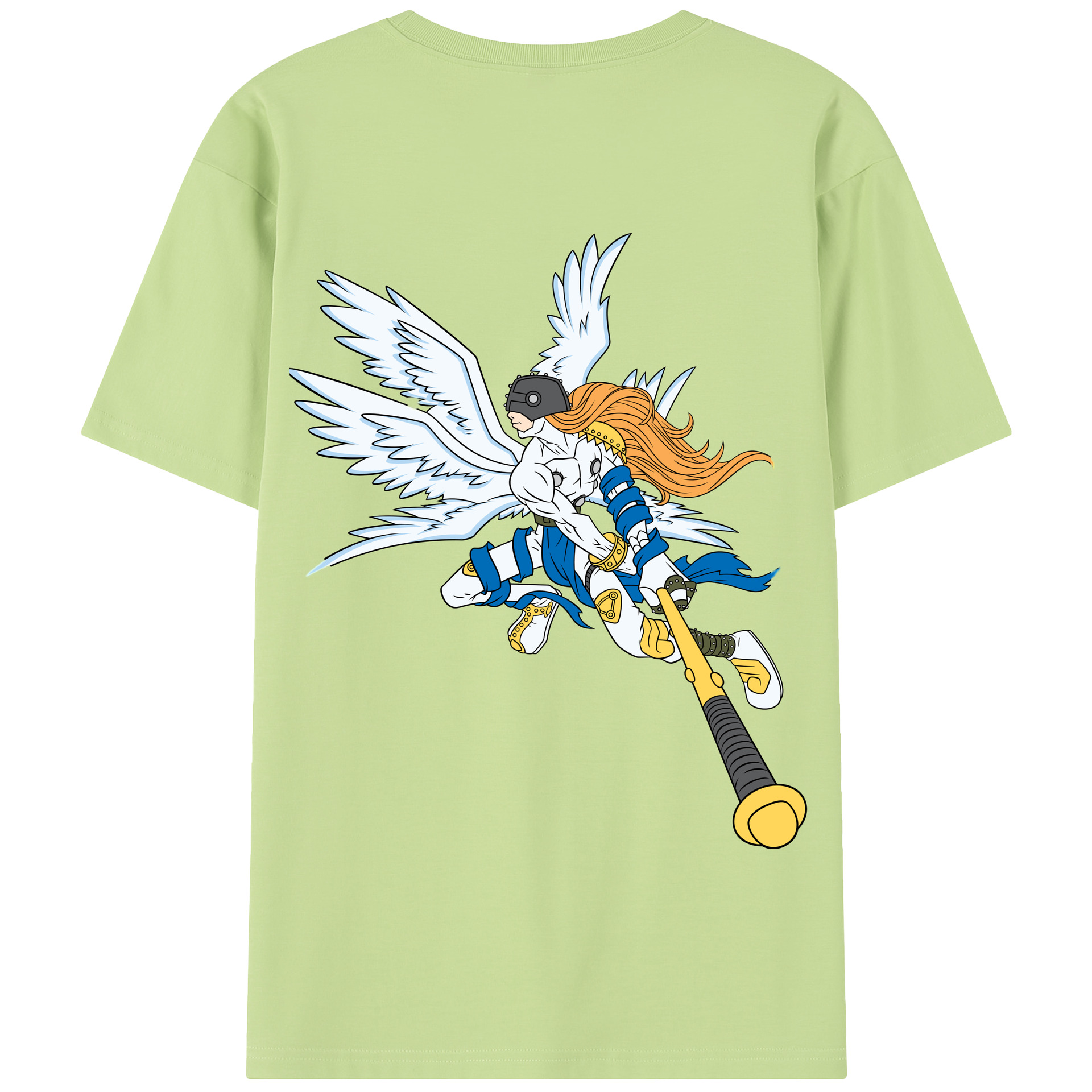 （画像用） Digimon デジタルモンスター/デジモン 綿100％半袖Tシャツ（背面プリント）